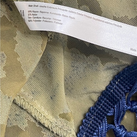 Urban Outfitters Roxanna fringe tassel velvet burnout kimono robe cover-up shawl - Picture 7 of 7